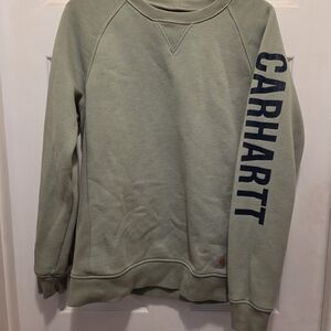 Carhartt Men's Olive Crewneck Sweater